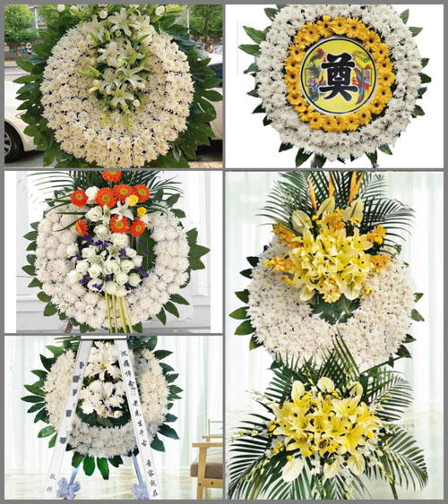 广东江门市台山市北陡镇下洞村花圈速递